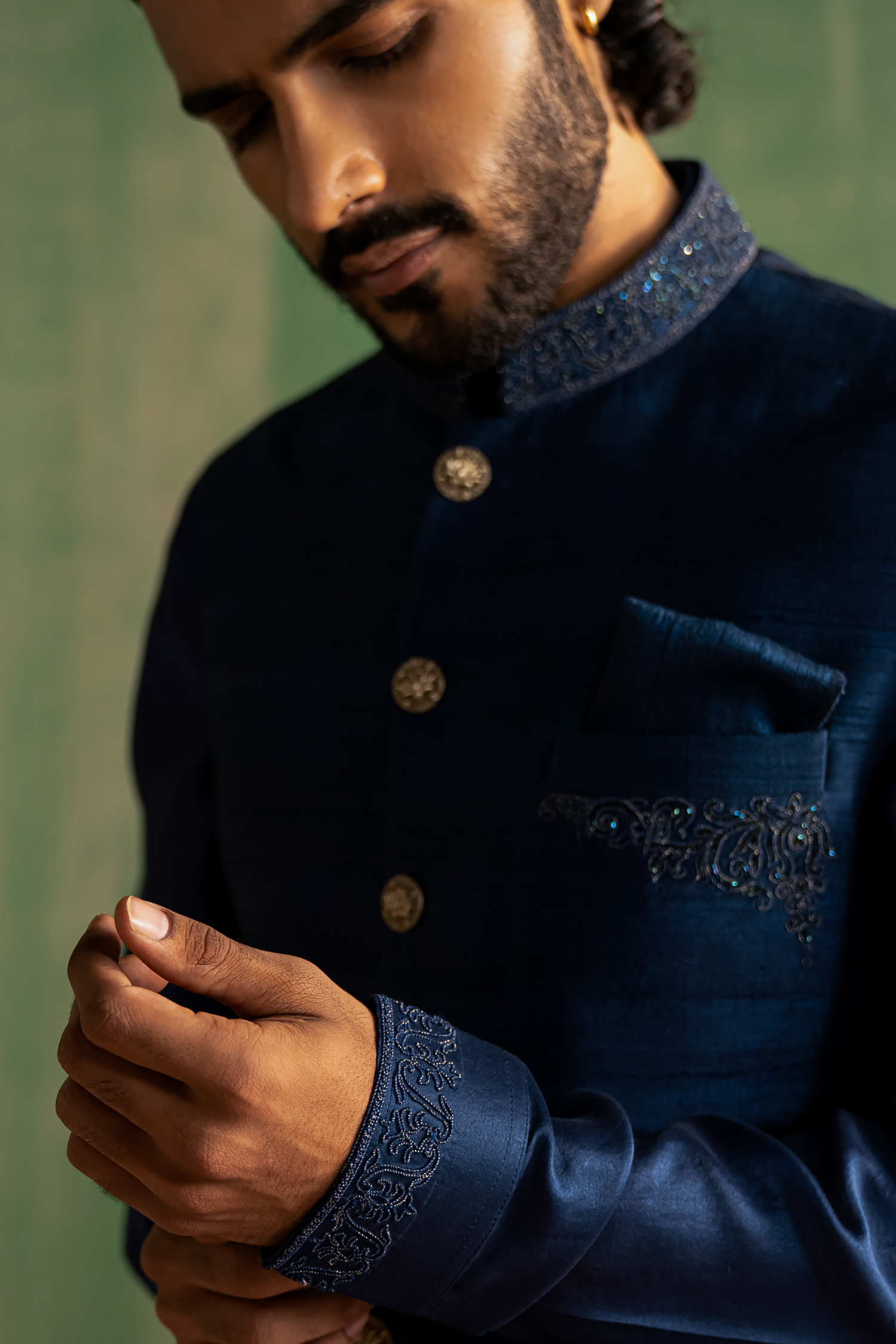 Kavish Midnight Blue Bandi Set