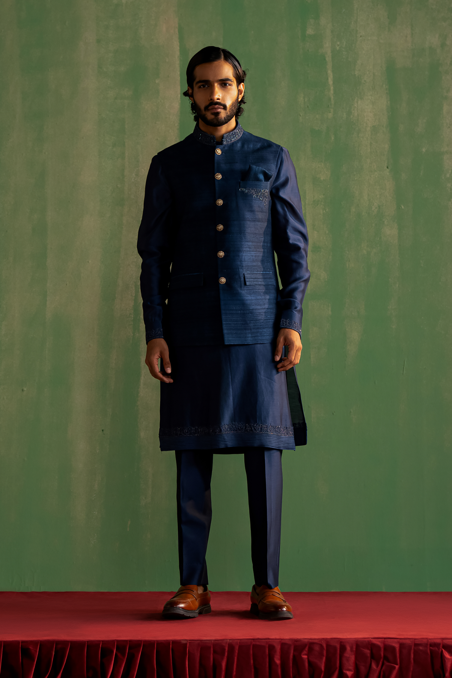 Kavish Midnight Blue Bandi Set