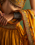 Vritika Mustard Lehenga Set