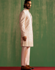 Lakshay Peach Sherwani Set
