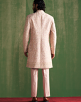 Lakshay Peach Sherwani Set