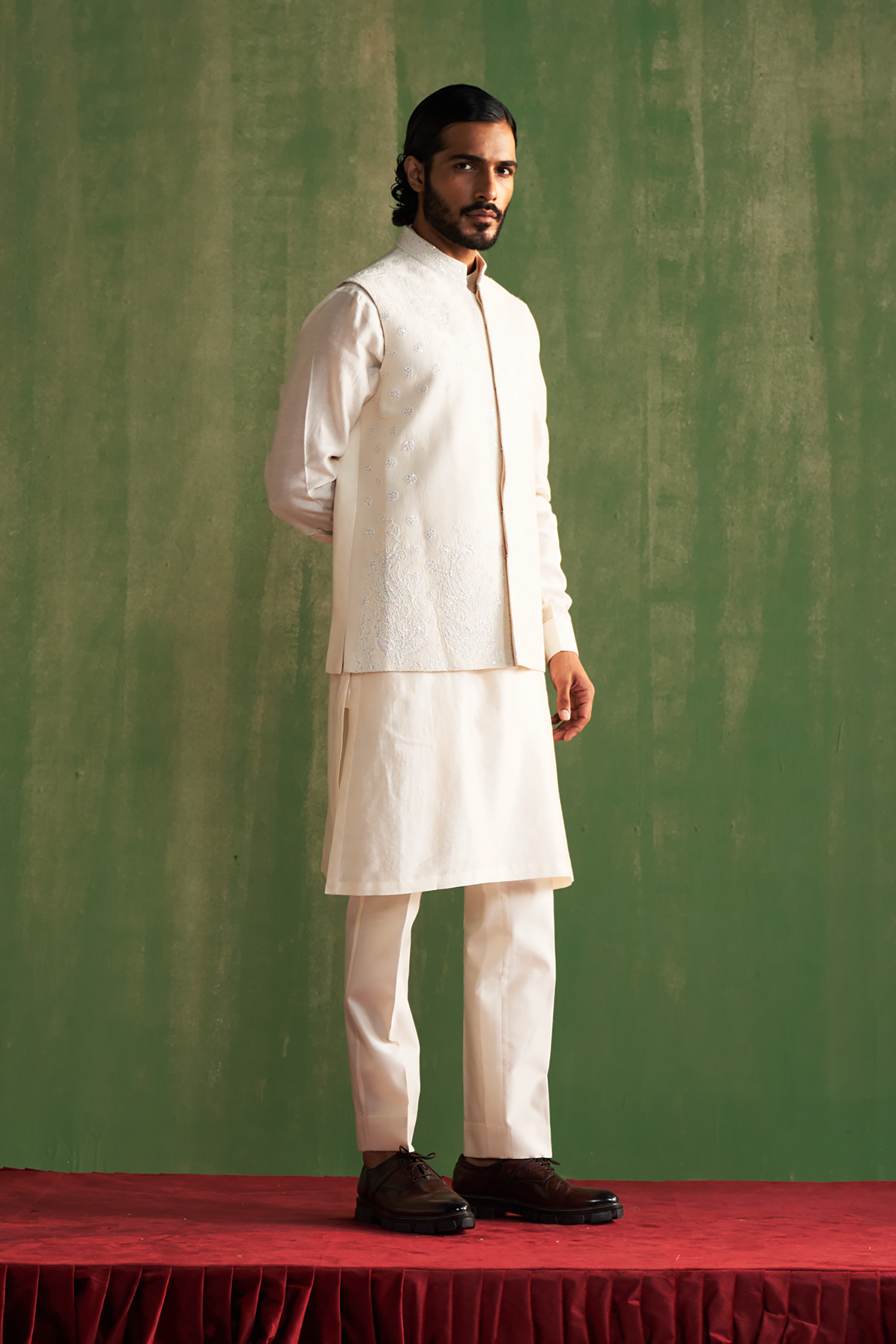 Devansh Ivory Bandi Set