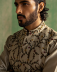 Yuvan Light Grey Bandi Set