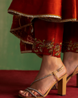 Kaavya Rust Anarkali Set