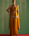 Misha Mustard Kurta Sharara Set