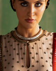Charvi Snow White Pink Anarkali Set