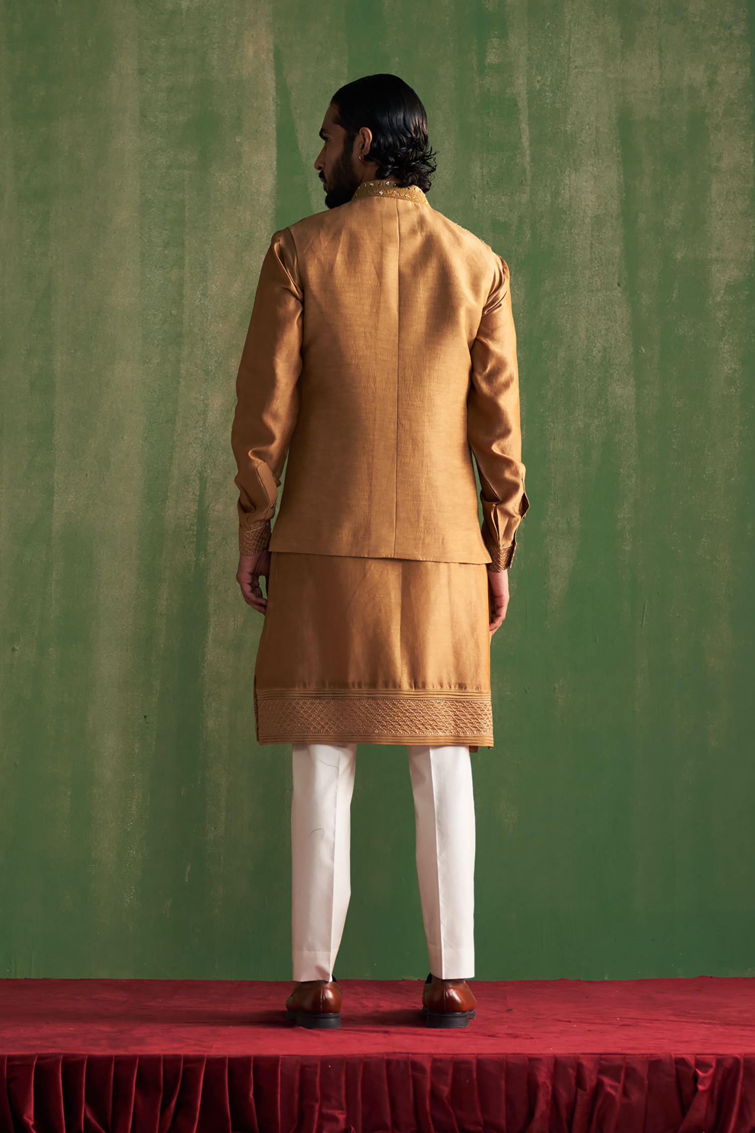 Advait Mustard Bandi Set