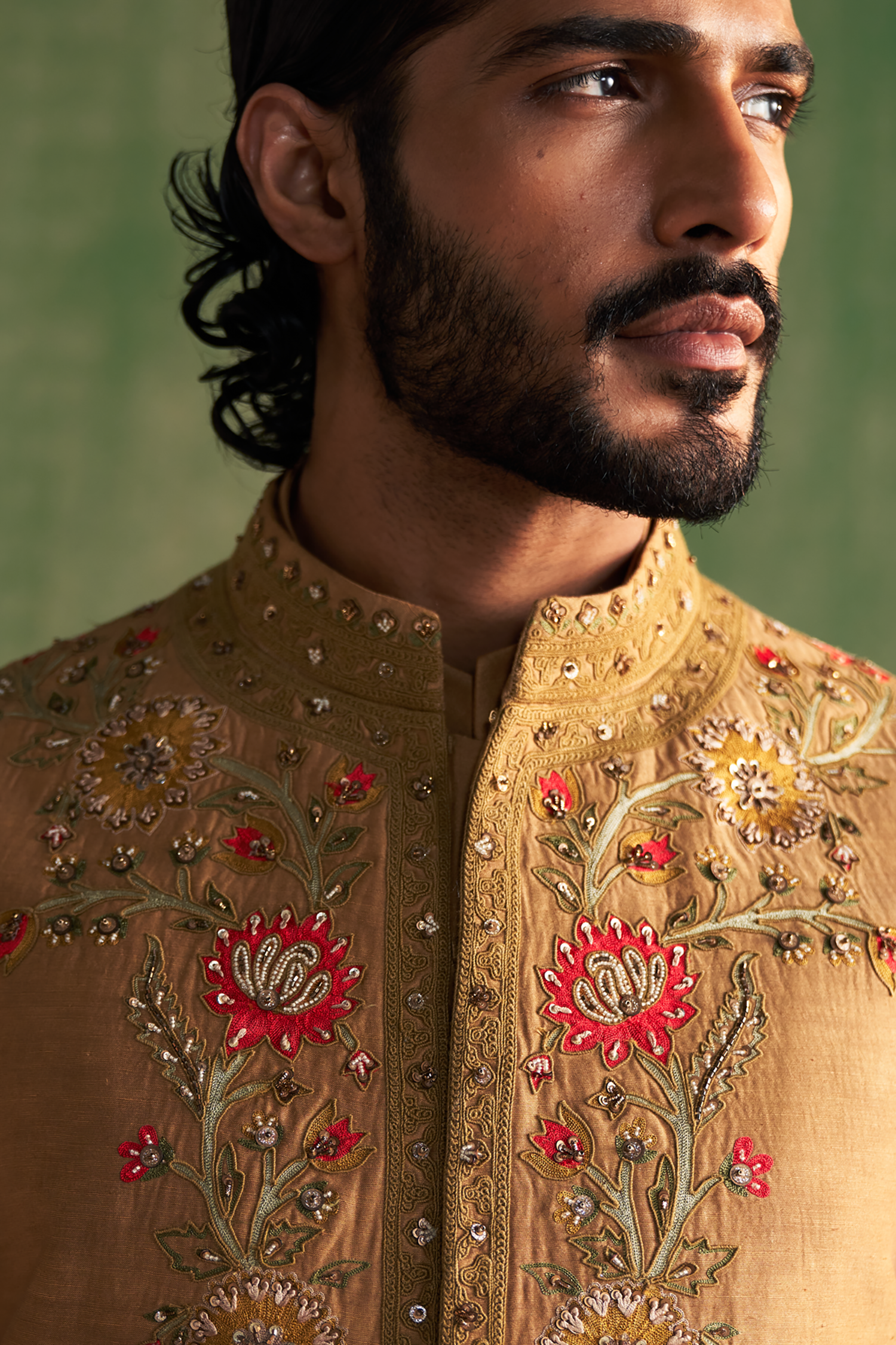 Advait Mustard Bandi Set