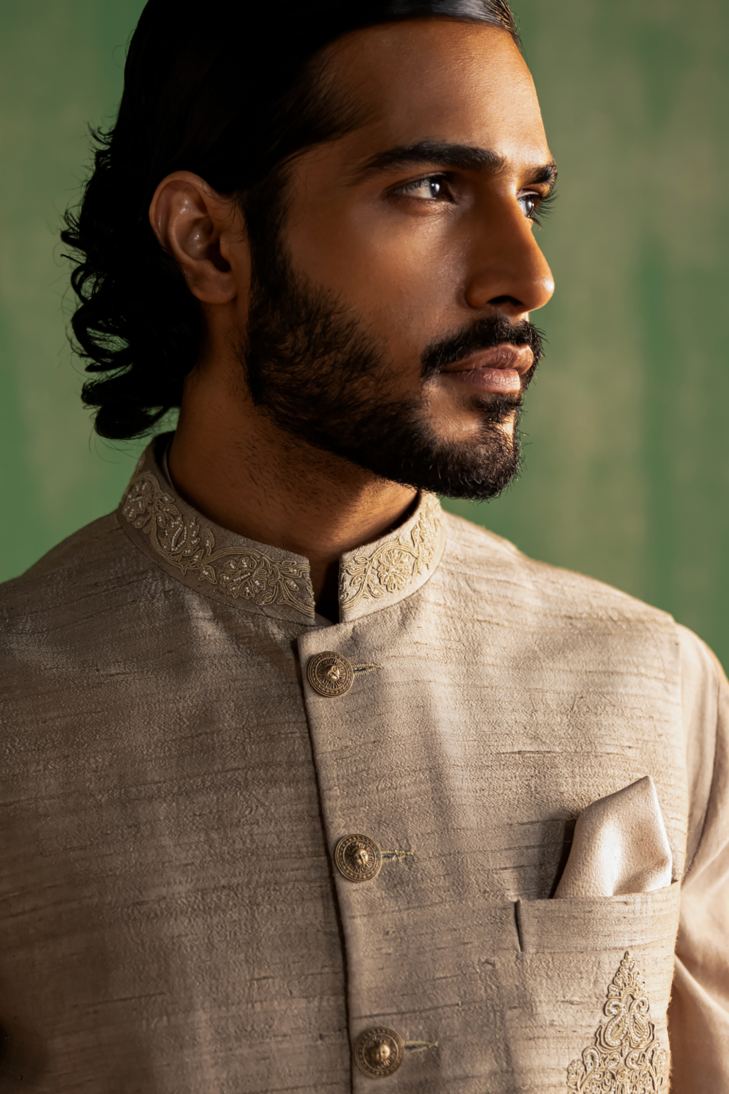 Samarth Grey Bandi Set