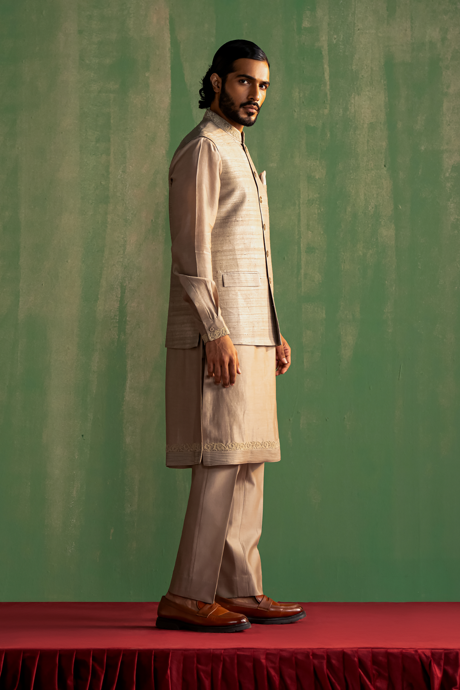 Samarth Grey Bandi Set