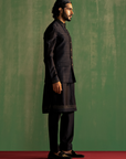 Dhruv Black Bandi Set