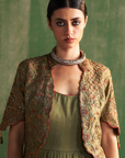 Bhavi Green Anarkali Set
