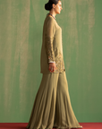 Aadhira Green Gharara Set