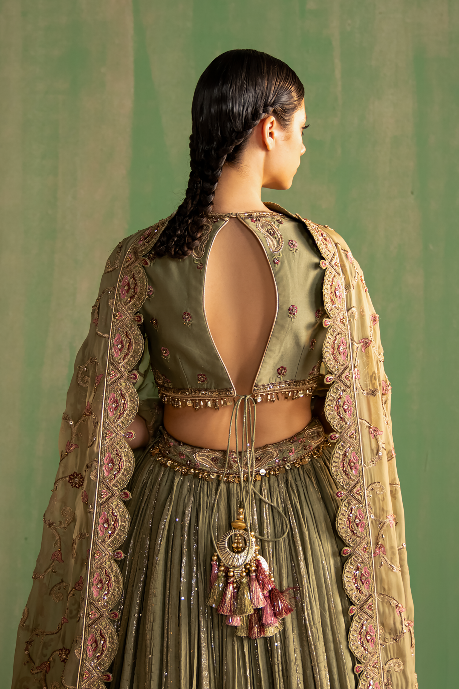 Ishira Green Lehenga Set