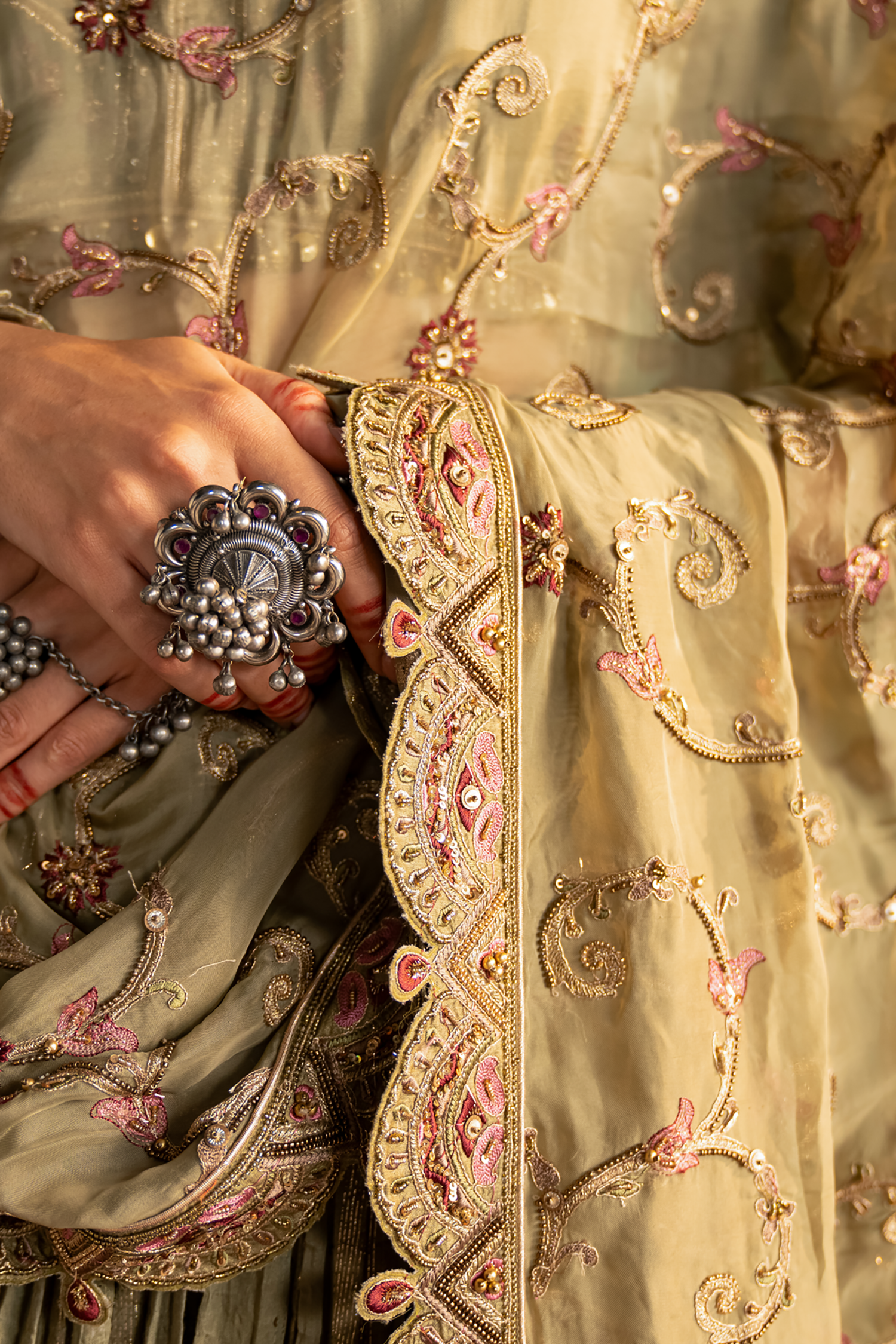 Ishira Green Lehenga Set