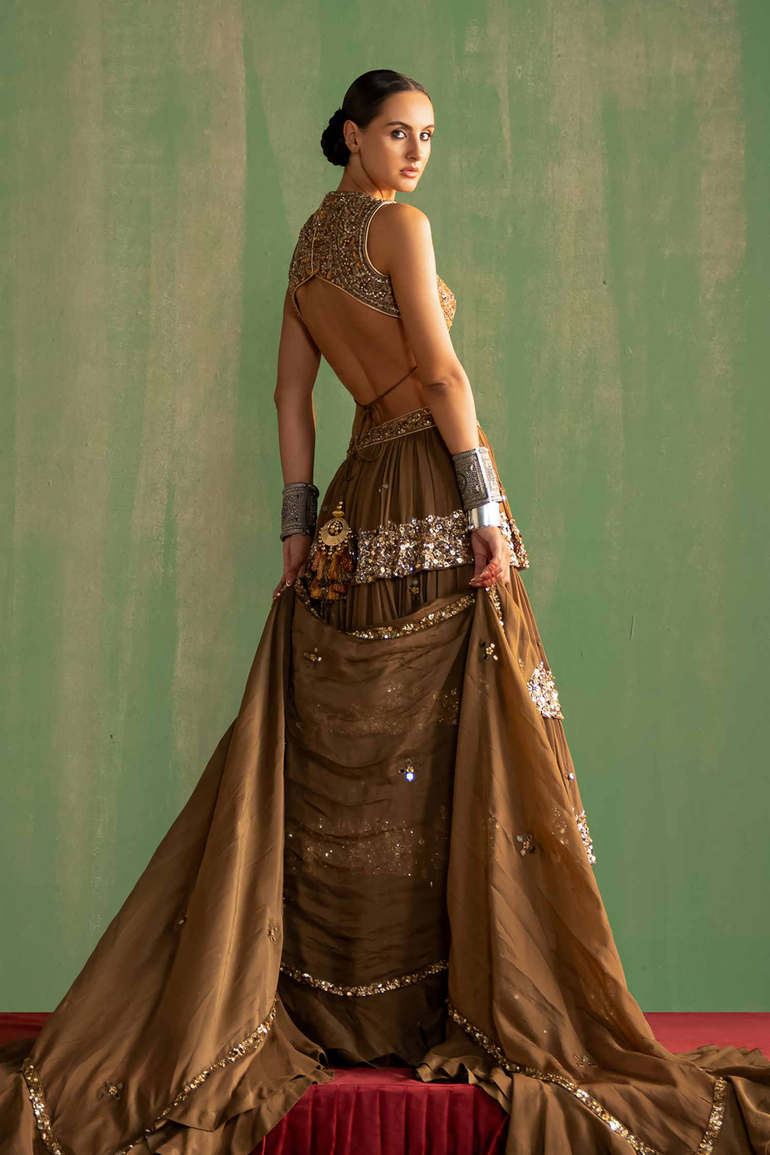 Bhumika Brown Lehenga Set