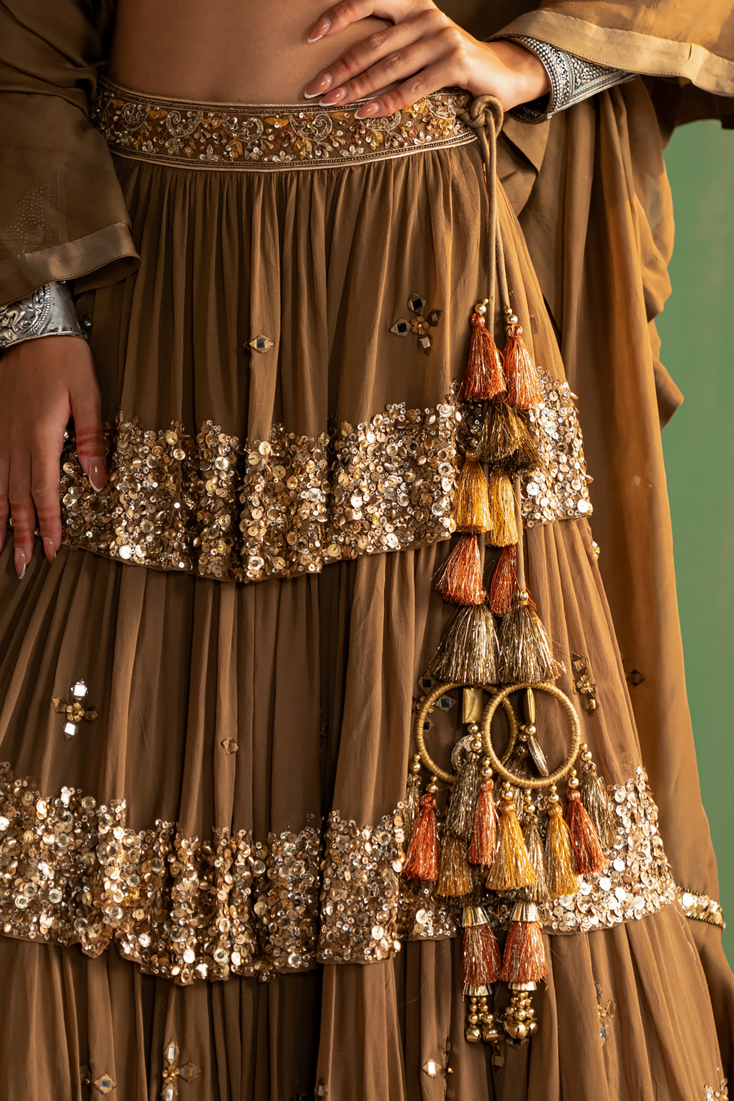 Bhumika Brown Lehenga Set