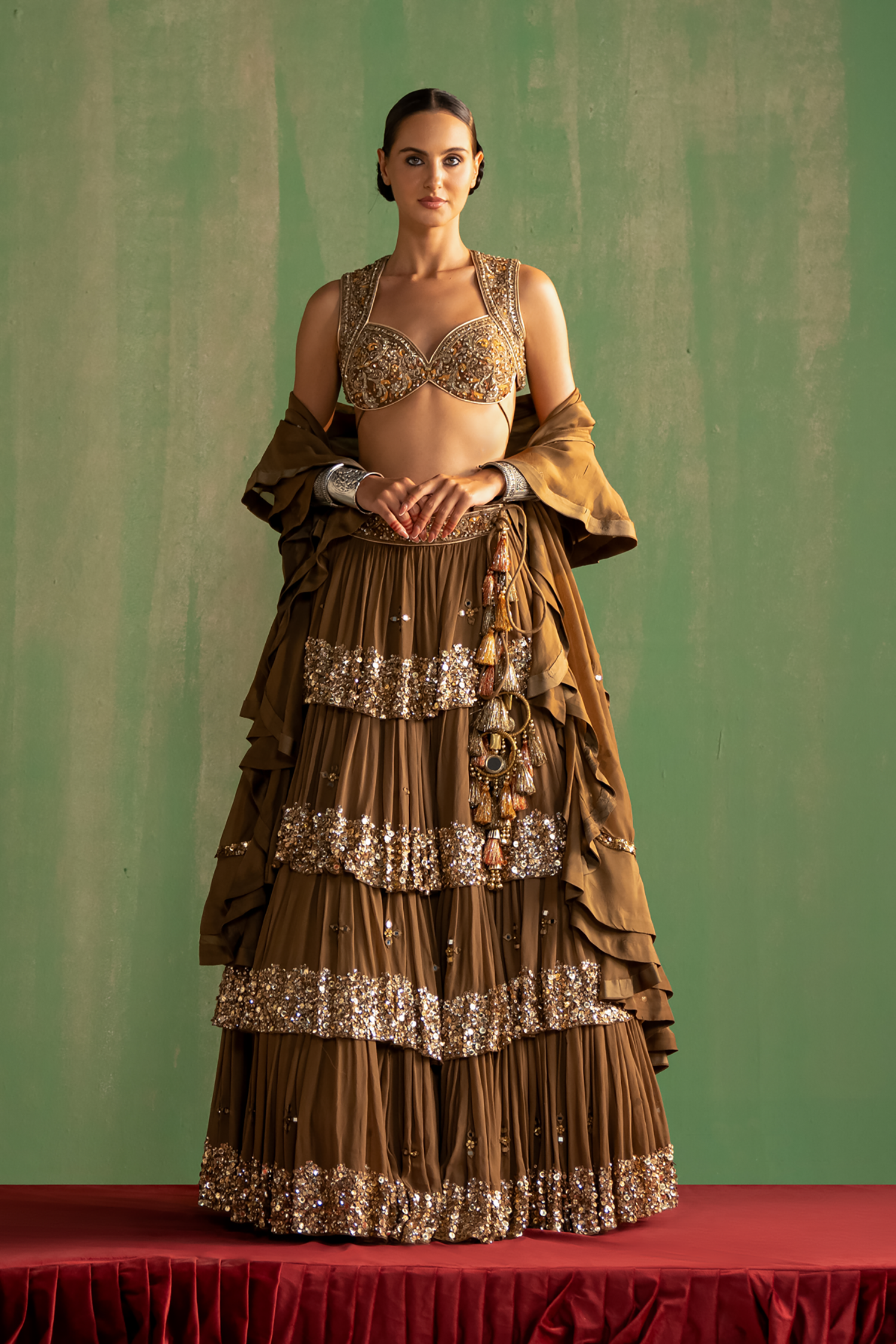 Bhumika Brown Lehenga Set