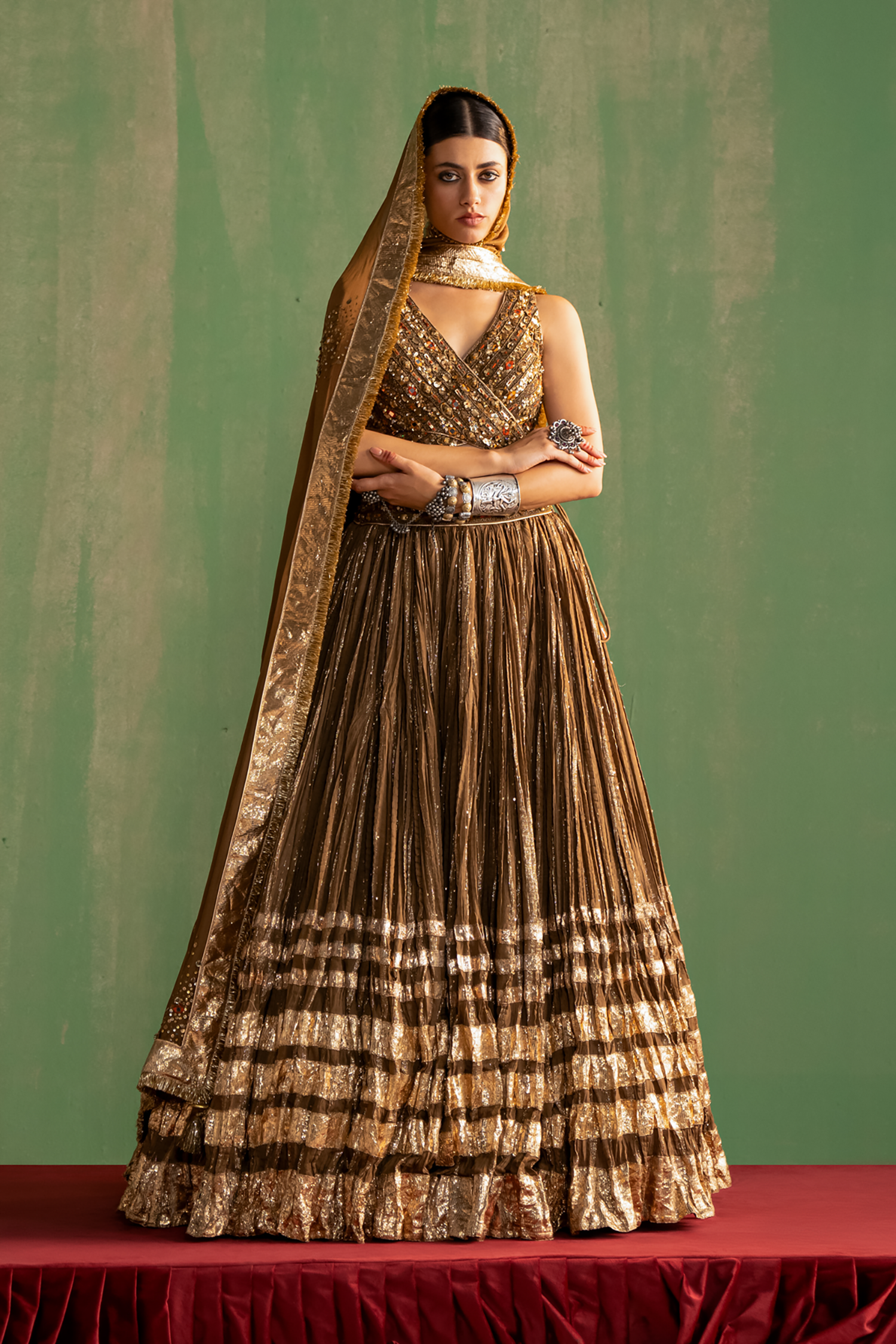 Ruchika Brown Lehenga Set