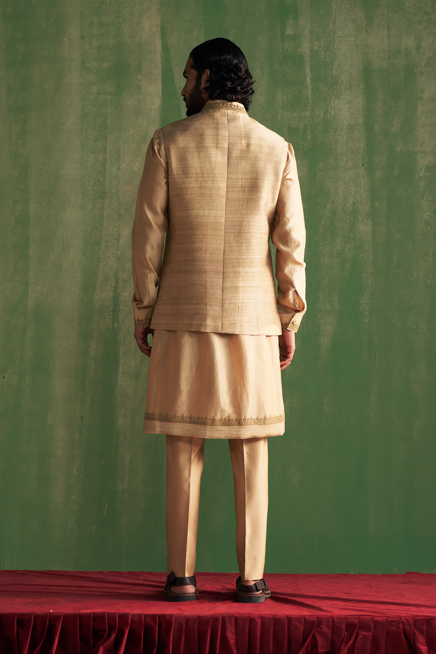 Shivansh Beige Bandi Set