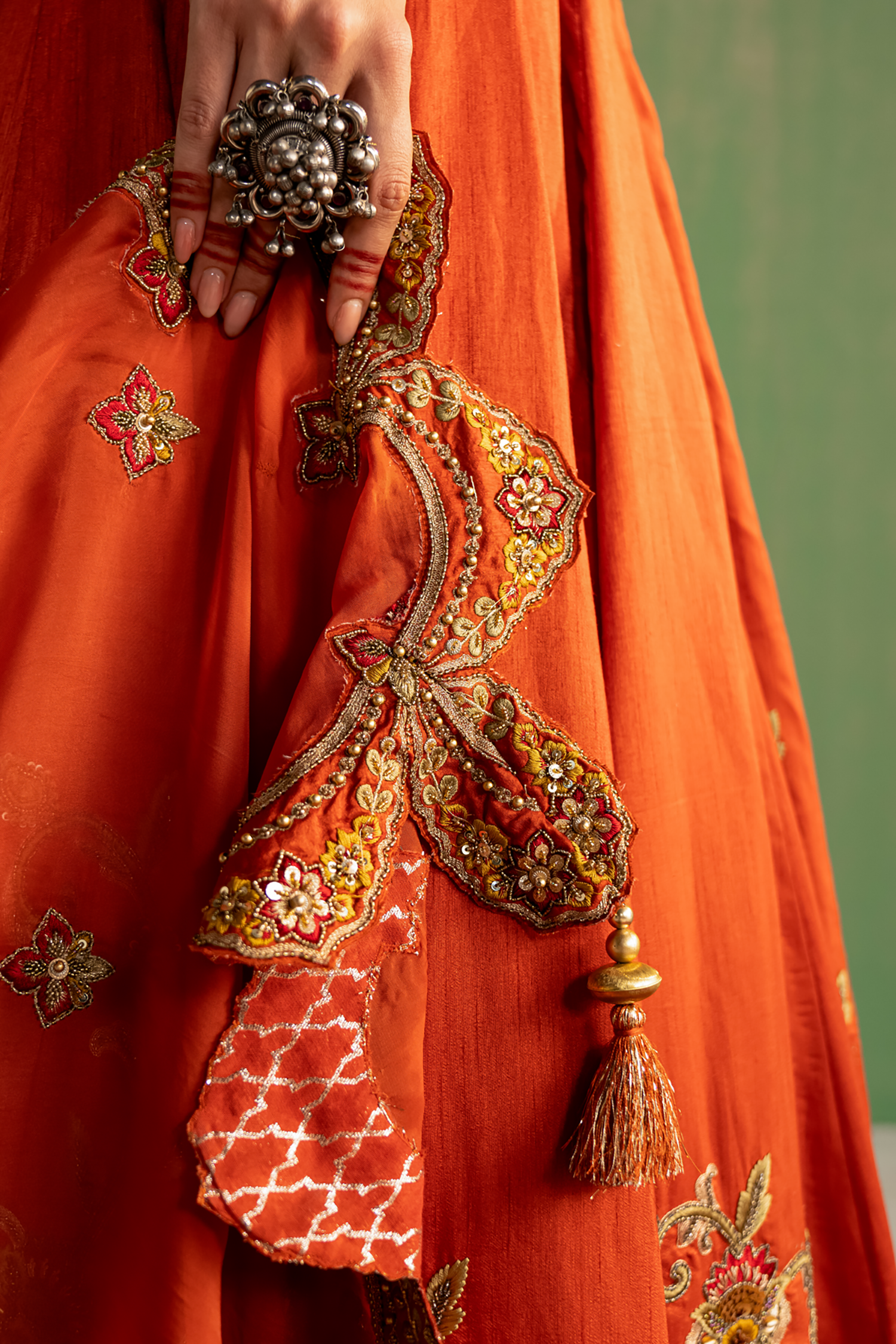 Zaina Rust Lehenga Set