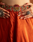 Zaina Rust Lehenga Set