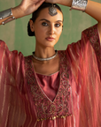 Aarika Mauve Pink Kaftan Set