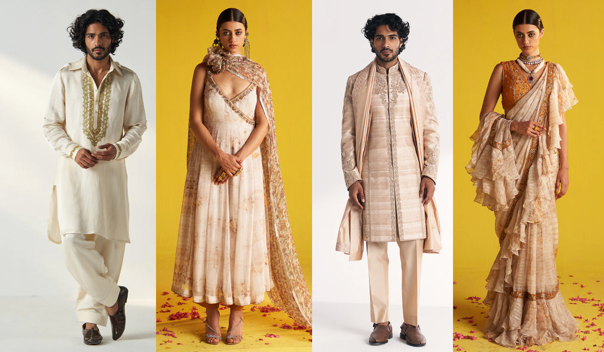 Matching Couple Outfits for Indian Weddings: His & Her Ethnic Wear Ideas