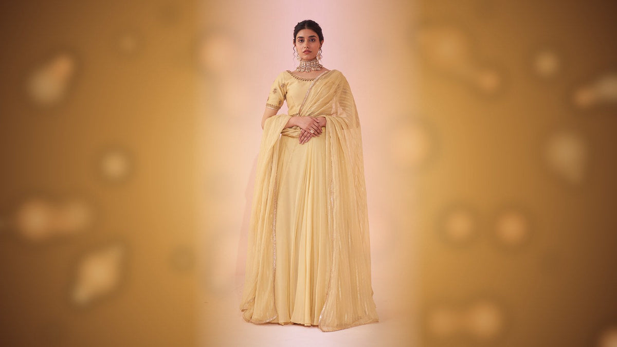 Gold lehenga Diwali 2026 outfit - what to wear for Diwali at Fashefy