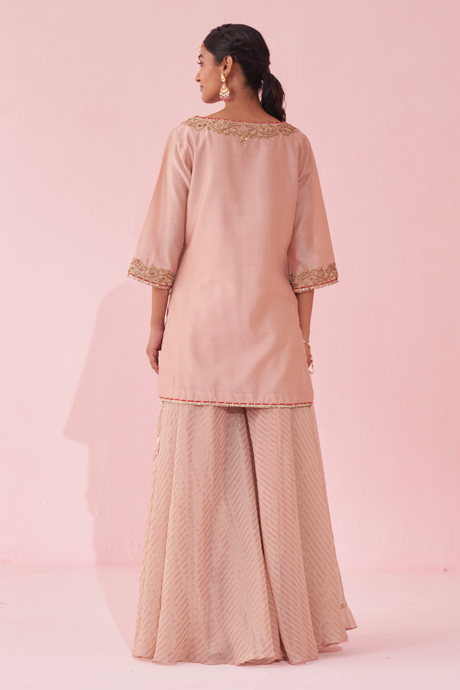 Gehna Blush Pink Sharara Set