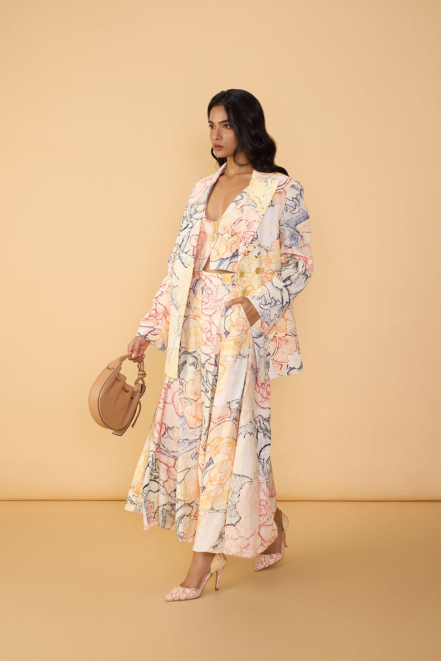 Miranda Blazer, Delfie Waistcoat and Polina Trousers