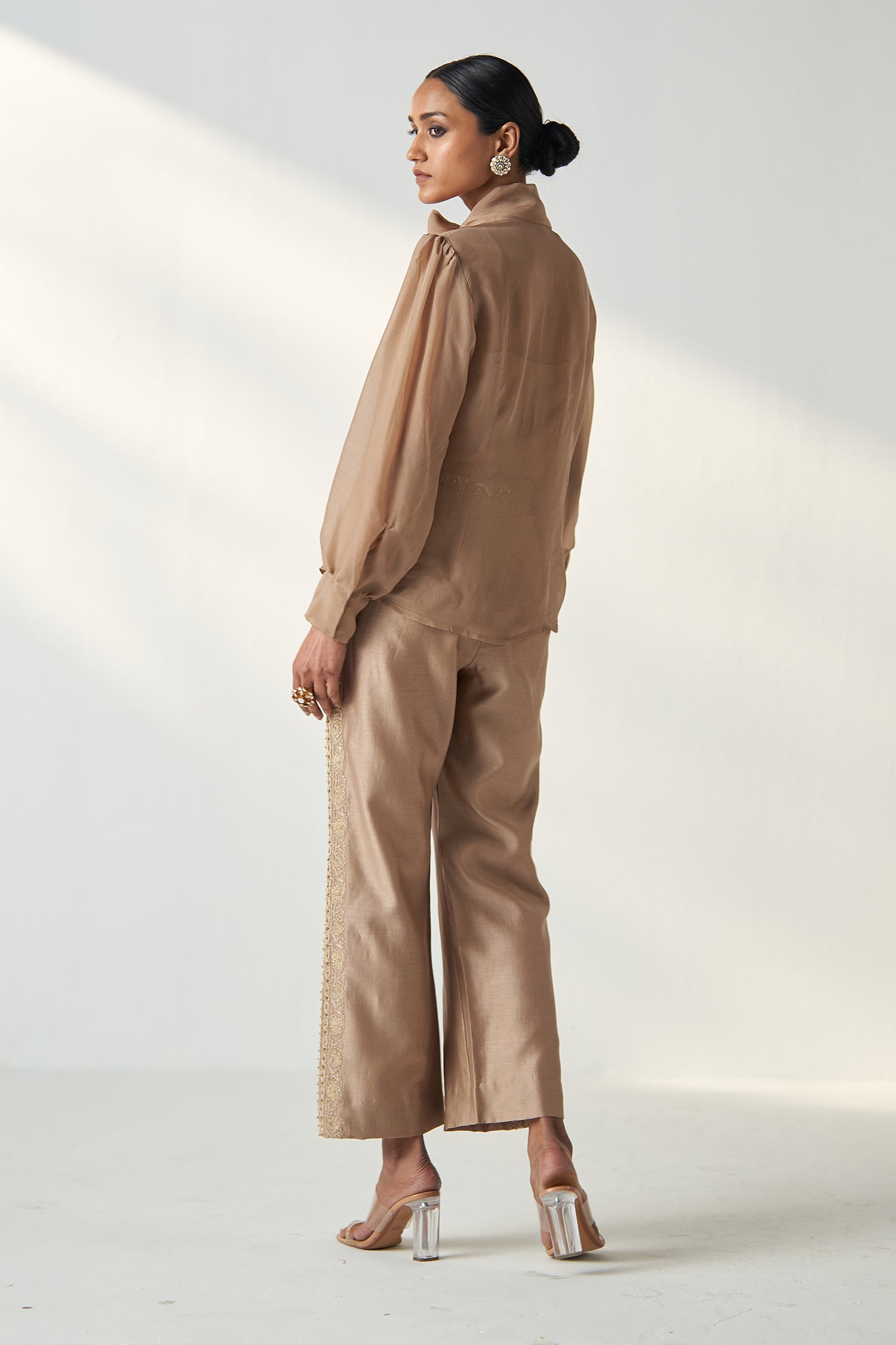 Padma Fawn Shirt Pant Set