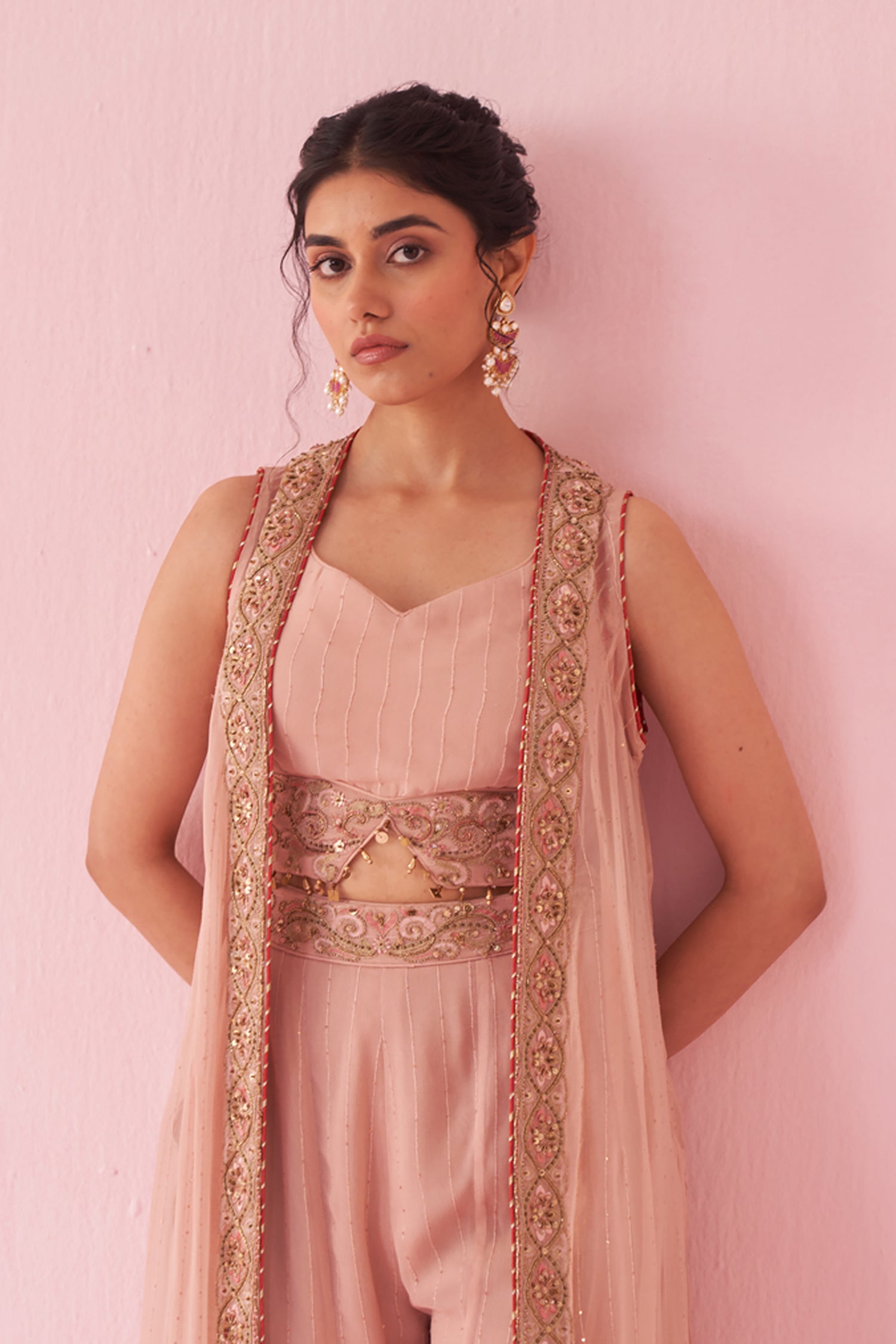 Gurnoor Ice Blue Sharara Set
