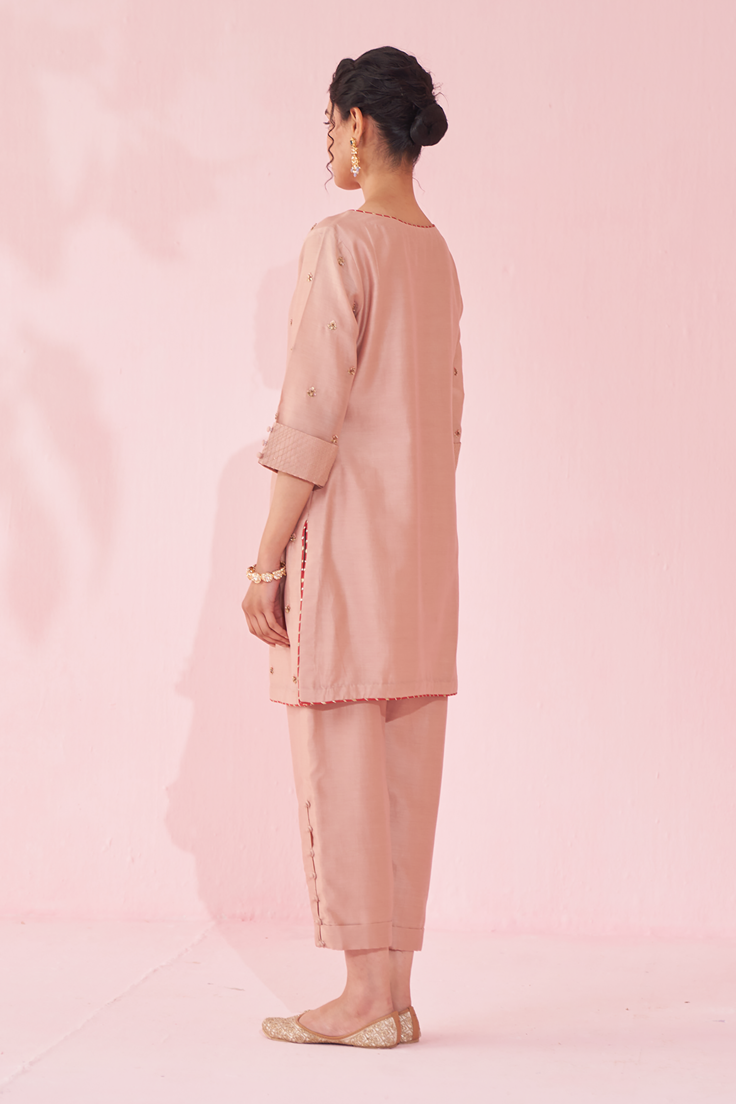 Gulbadam Blush Pink Co-Ord Set