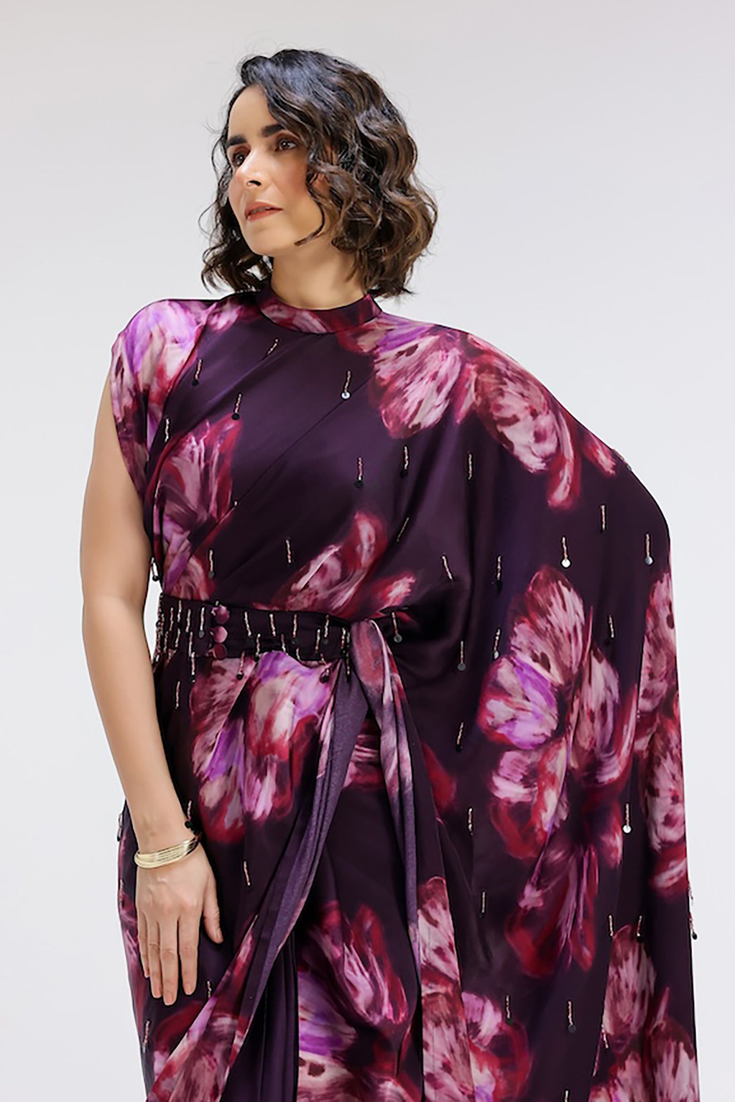 Lyla Collar Pallu Sari