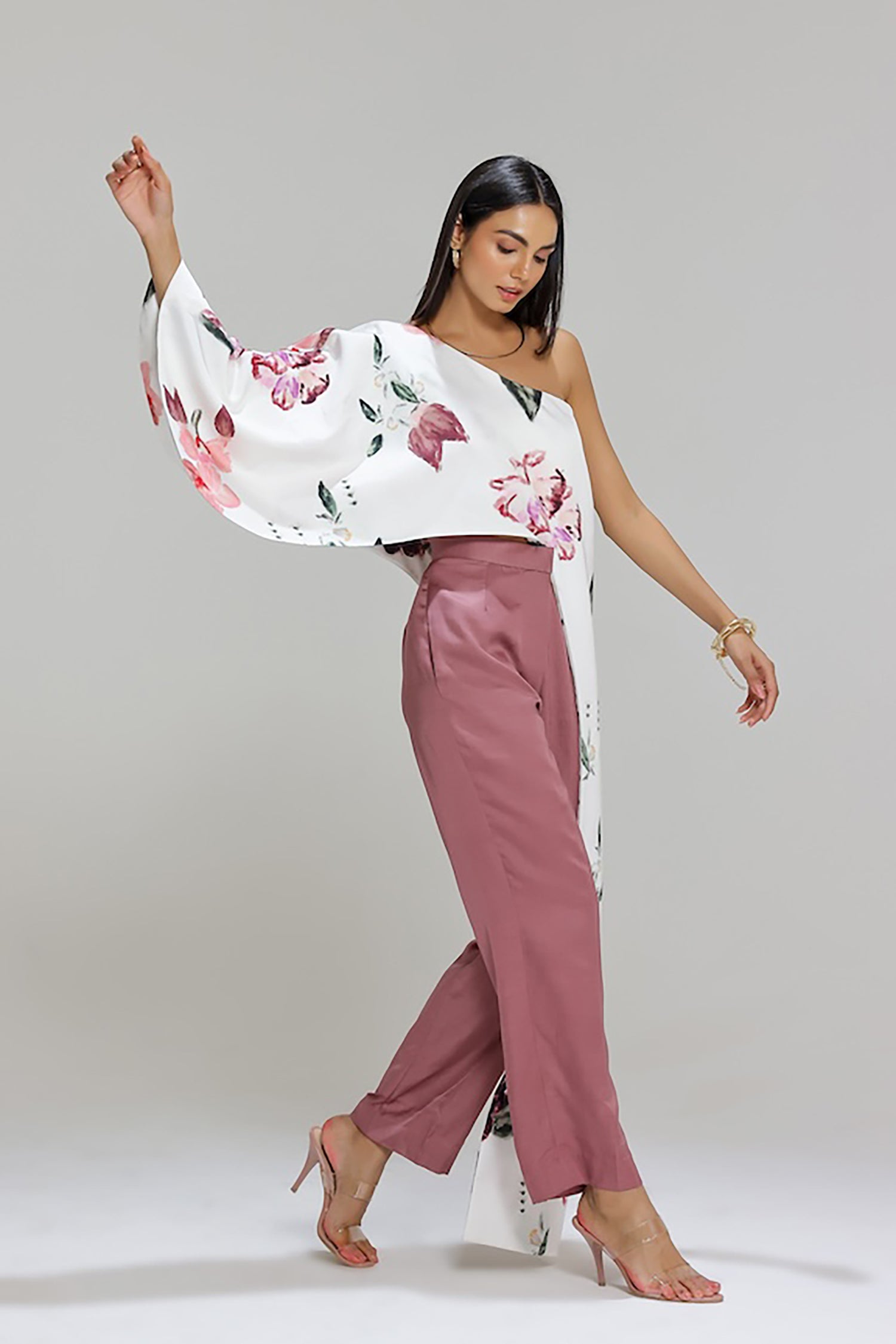 Agnes One Shoulder Top With Pants