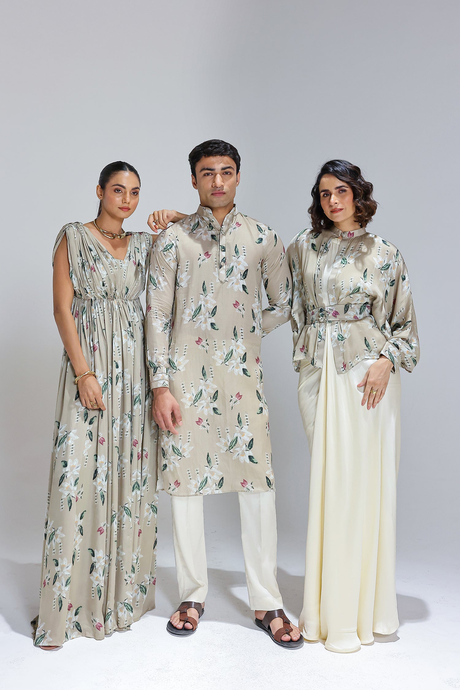 Jasmine Kimono
With Draped Gown