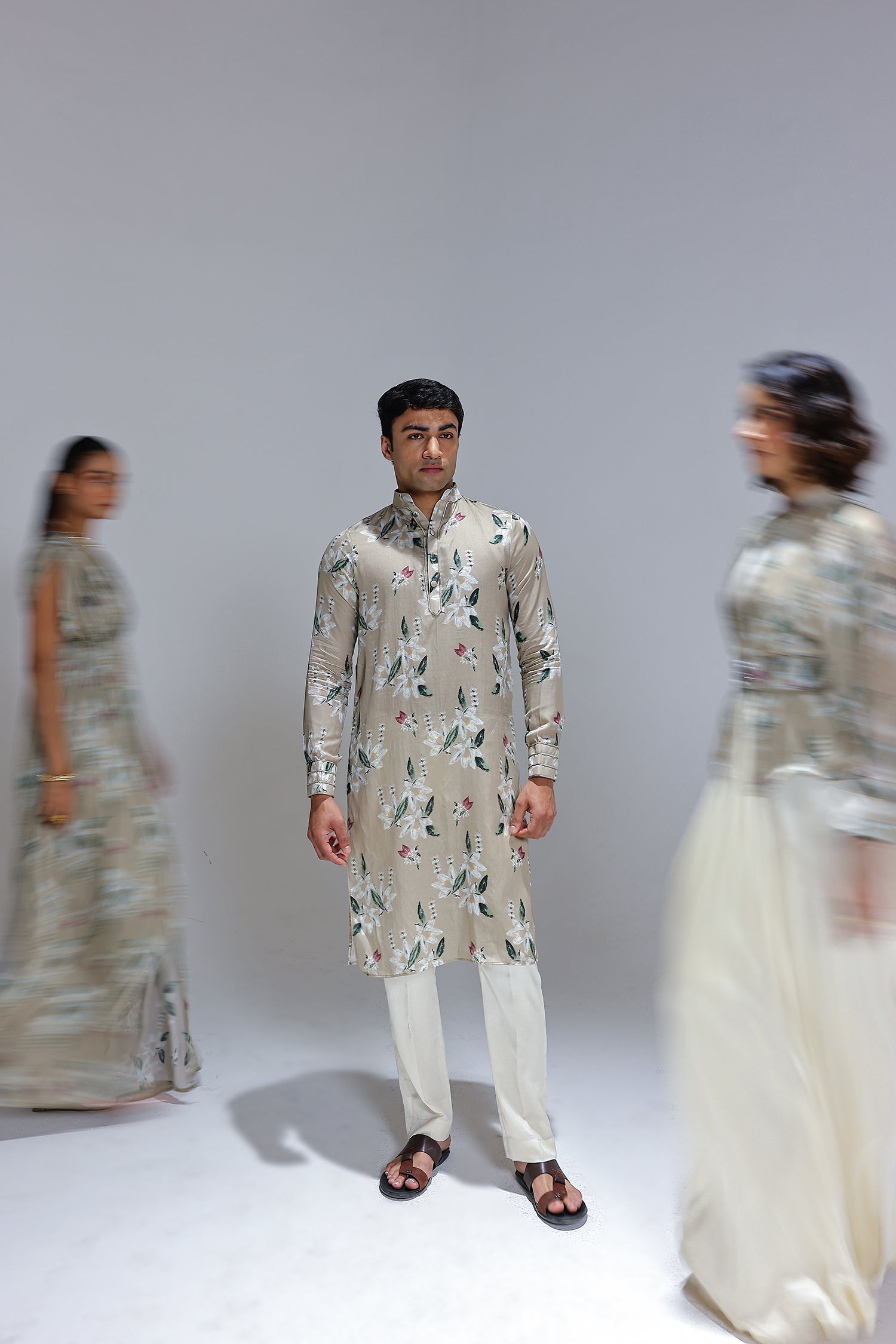 Jasmine Kimono
With Draped Gown