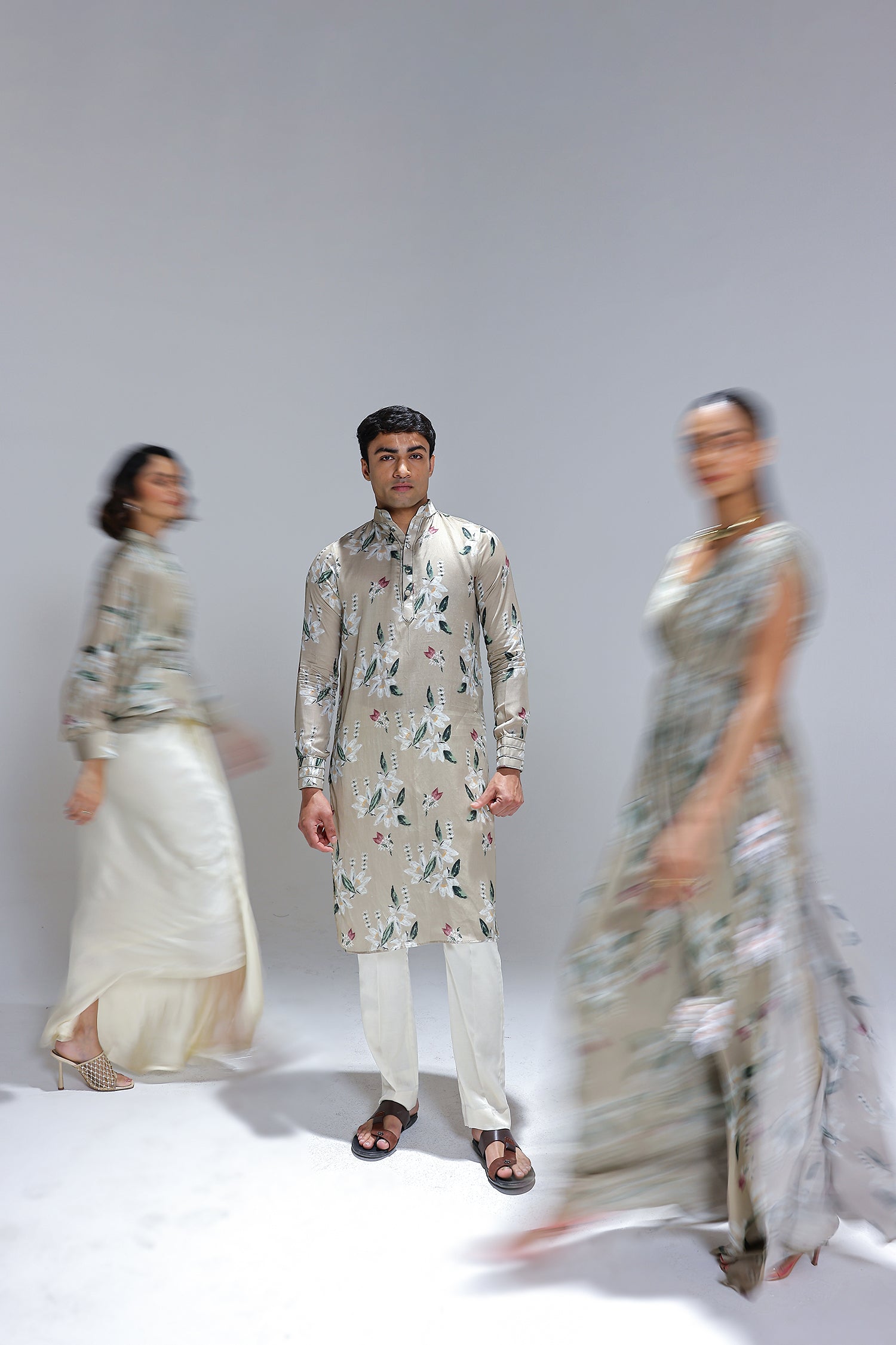 Jasmine Kimono
With Draped Gown
