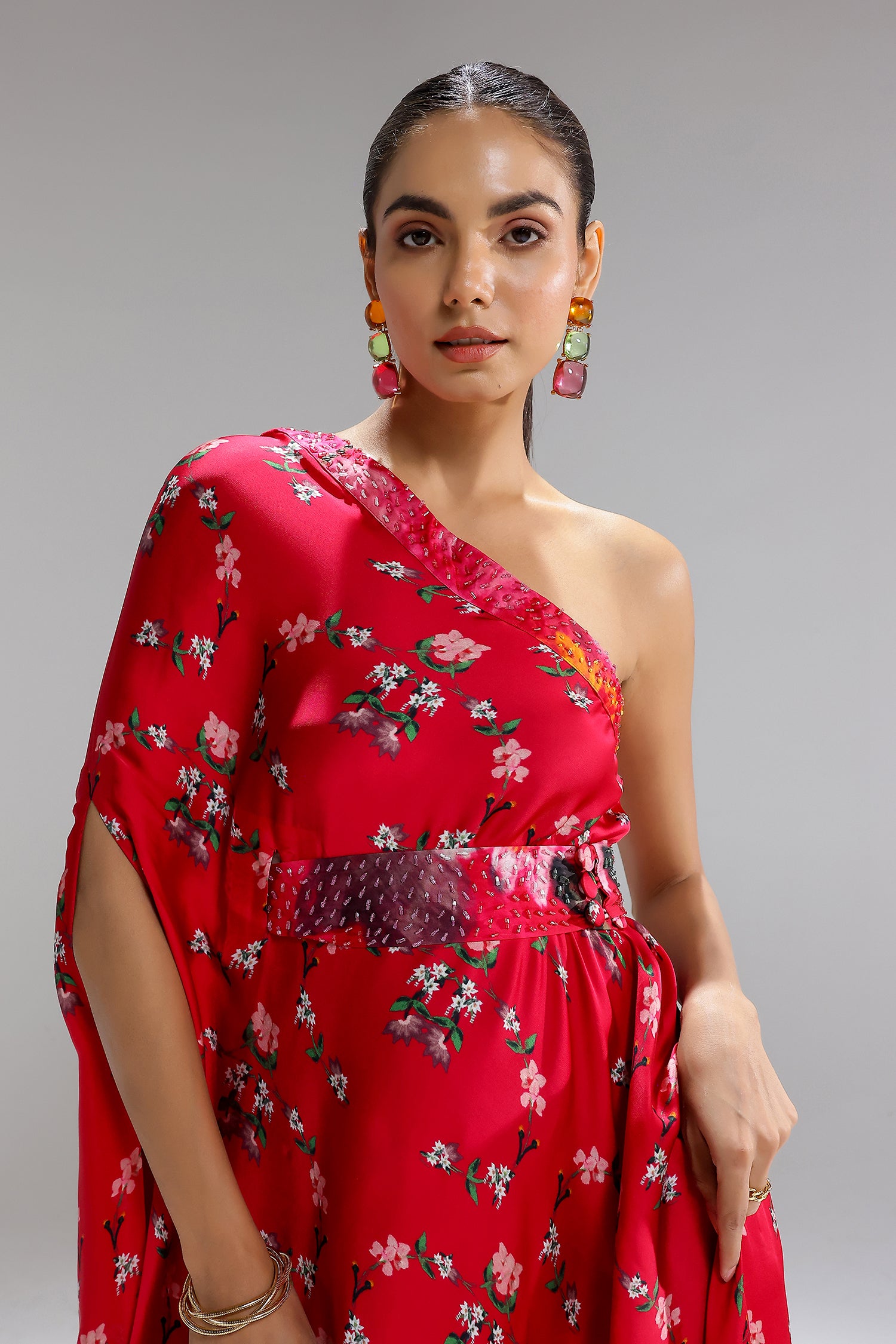 Floralia One Shouder Gown