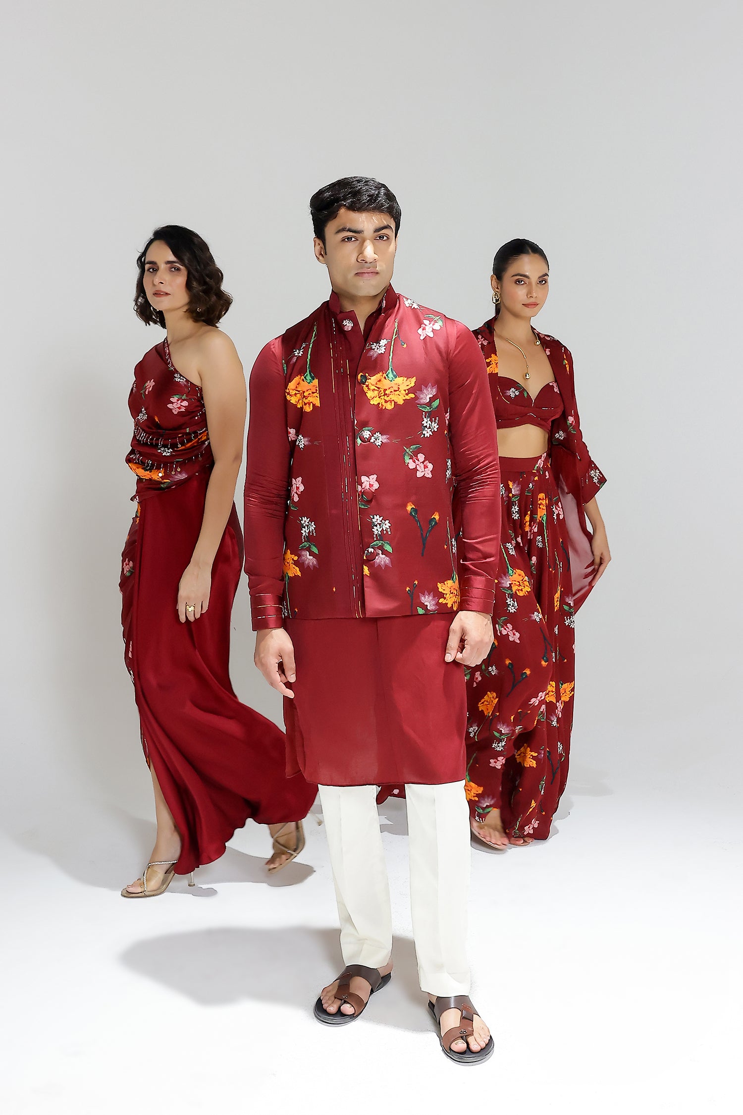 Scarlett Kalidar Skirt With Jacket And Blouse