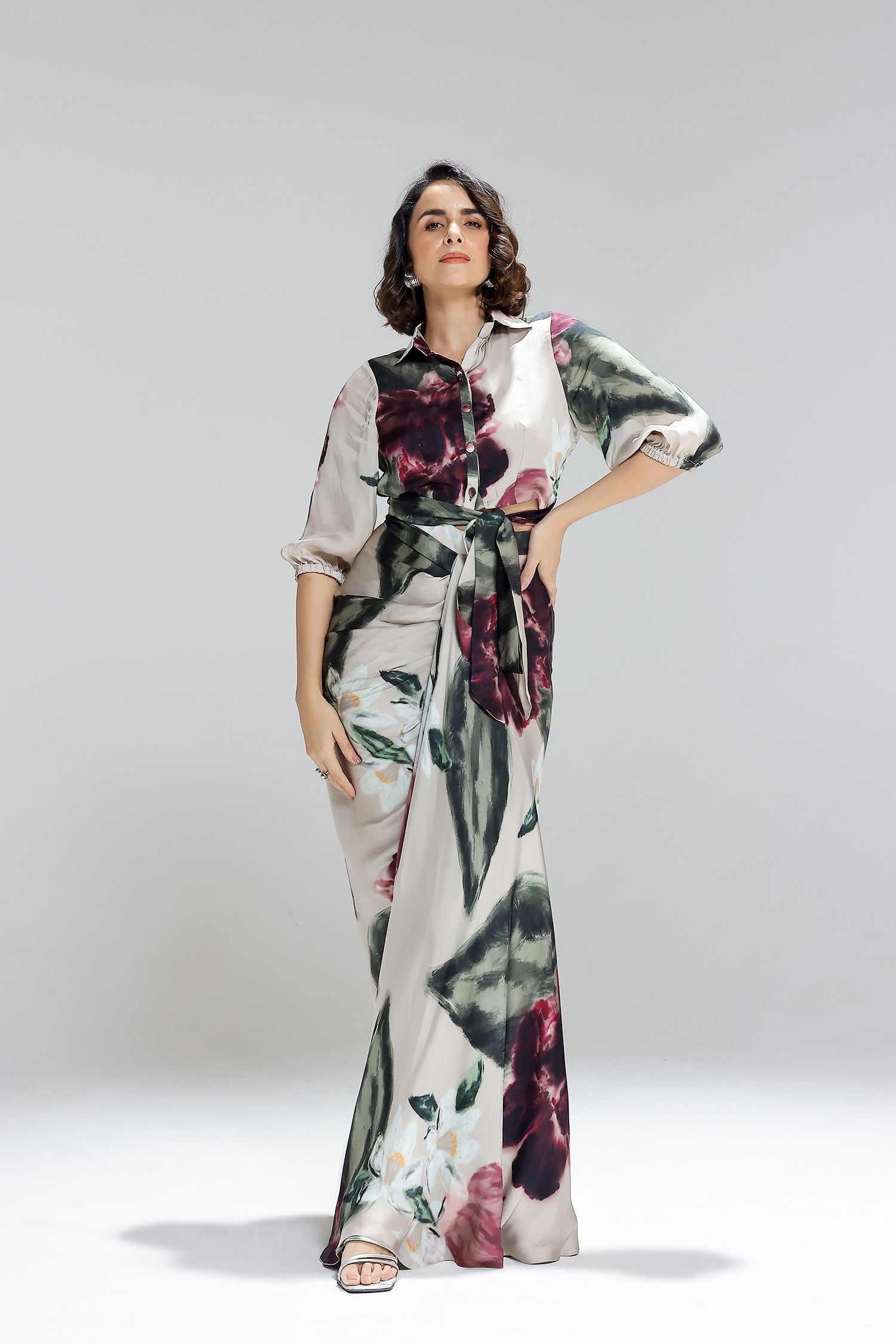 Ivy Gardenia Shirt With Skirt
