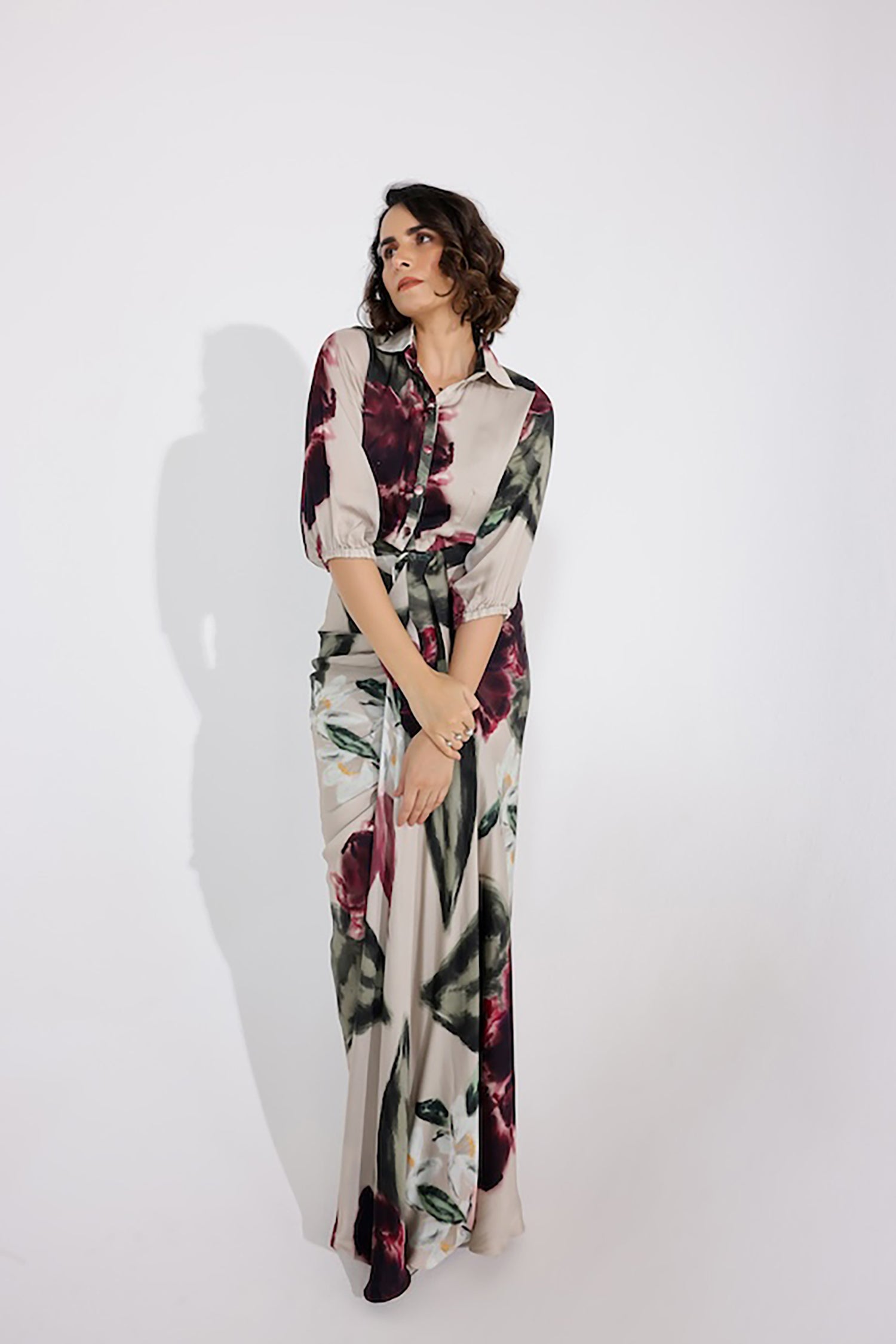 Ivy Gardenia Shirt With Skirt
