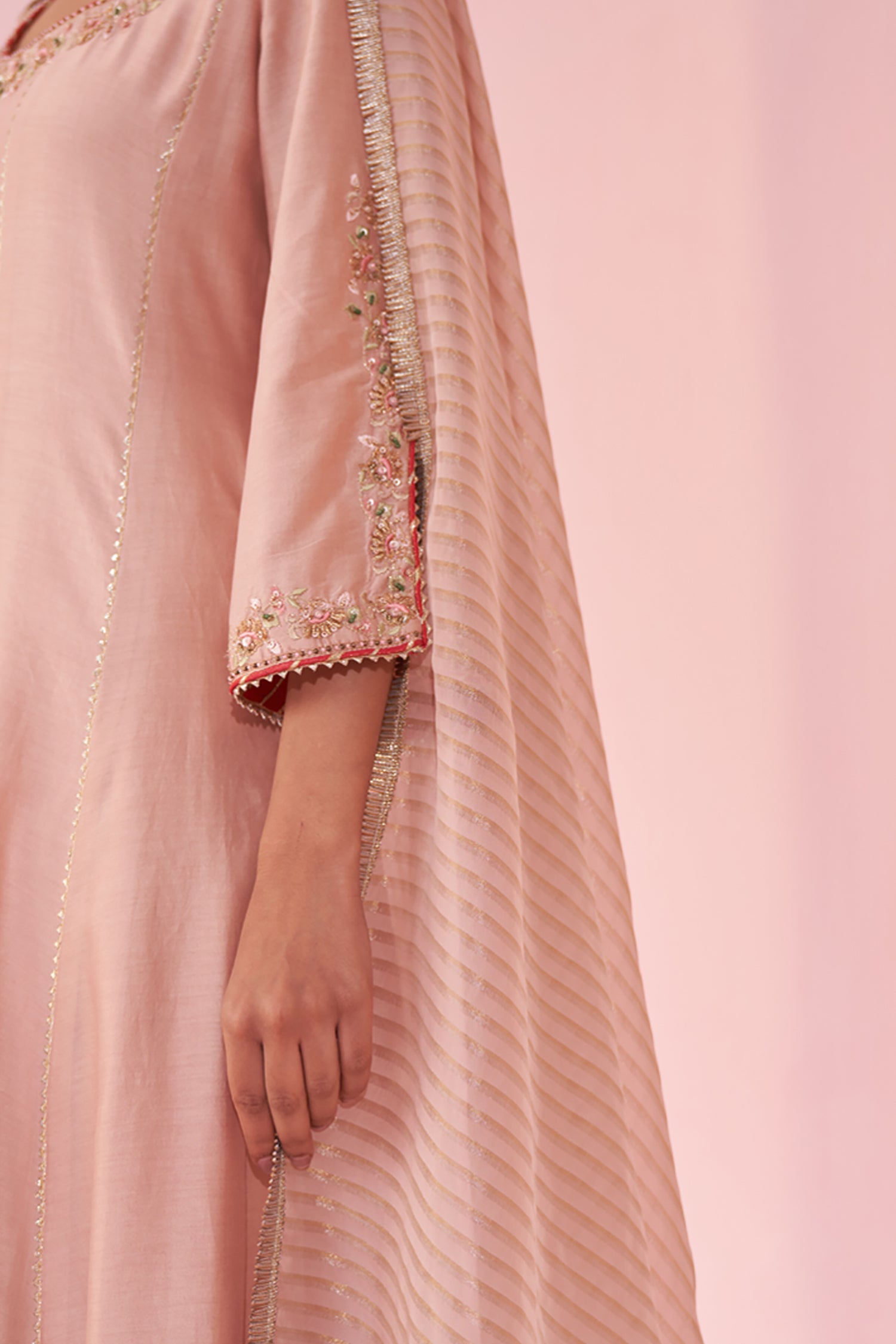 Gauri Blush Pink Anarkali Set