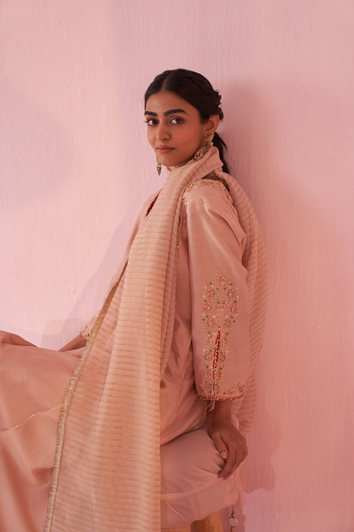 Gauri Blush Pink Anarkali Set