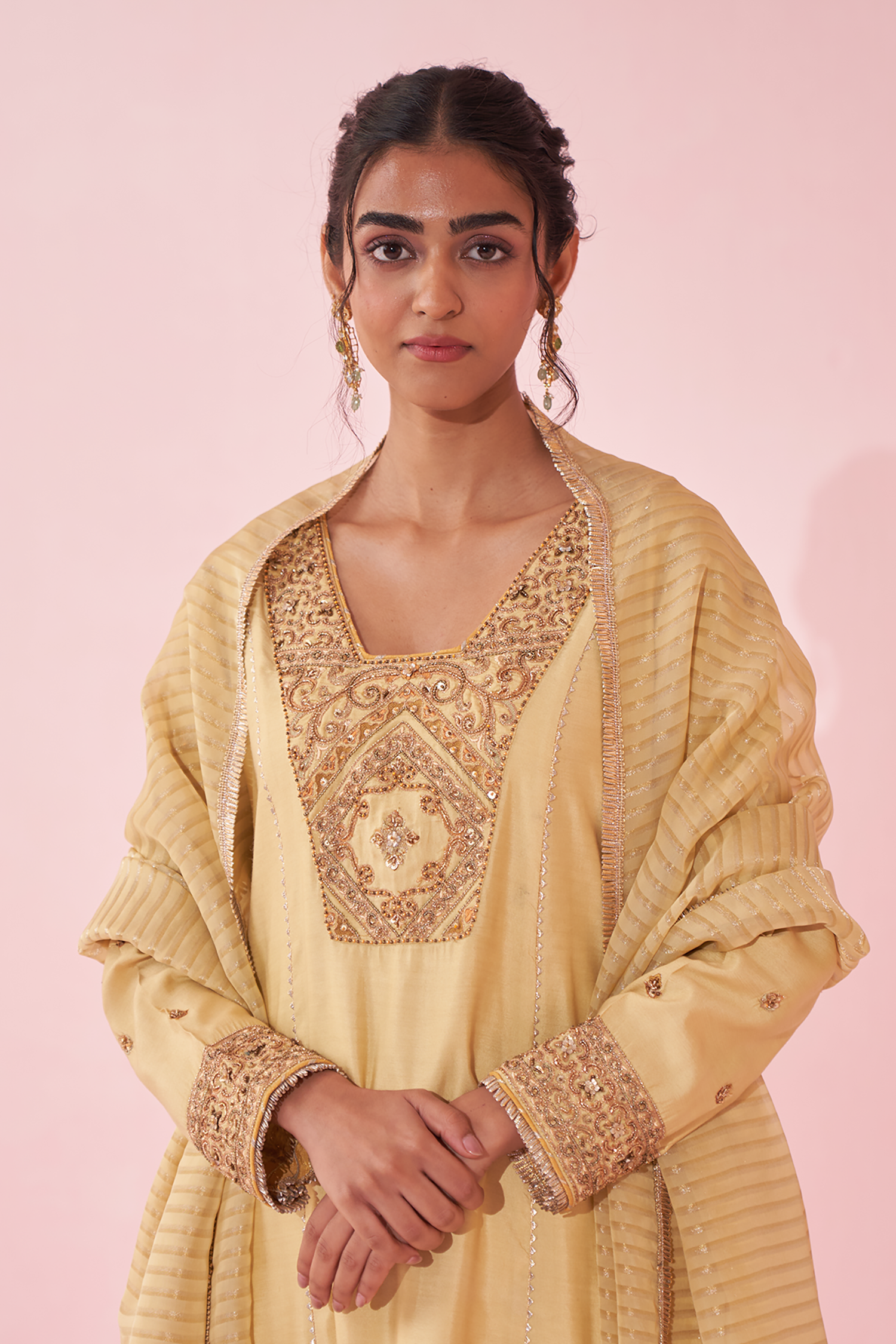 Gulnar Yellow Kurta Set