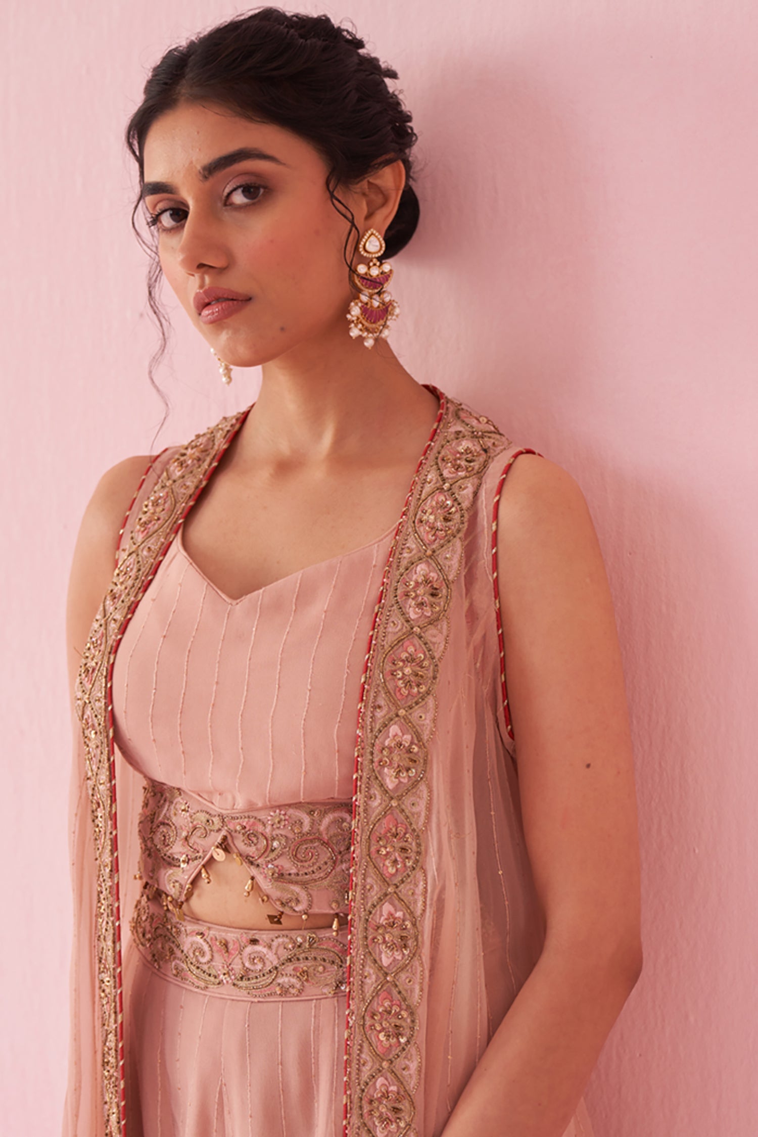 Gurnoor Ice Blue Sharara Set