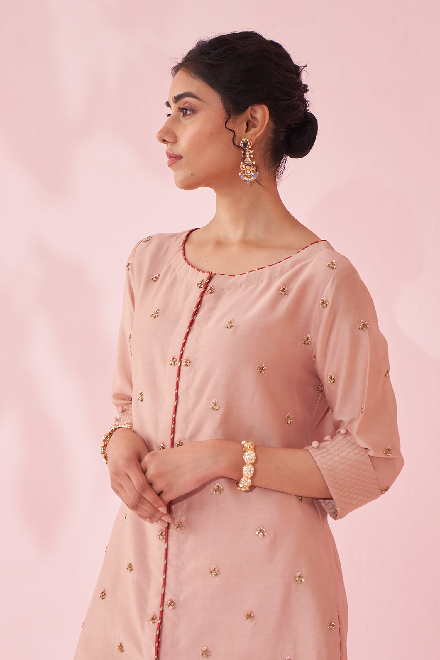 Gulbadam Blush Pink Co-Ord Set