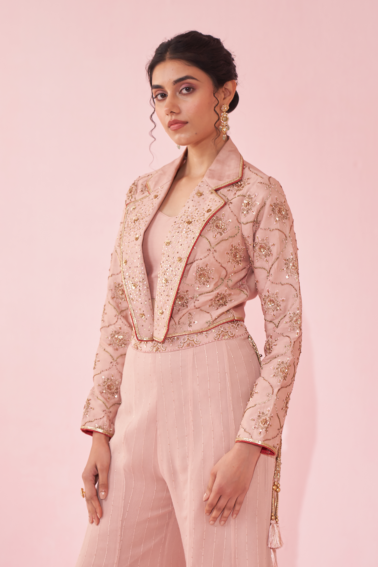 Garima Blush Pink Sharara Set