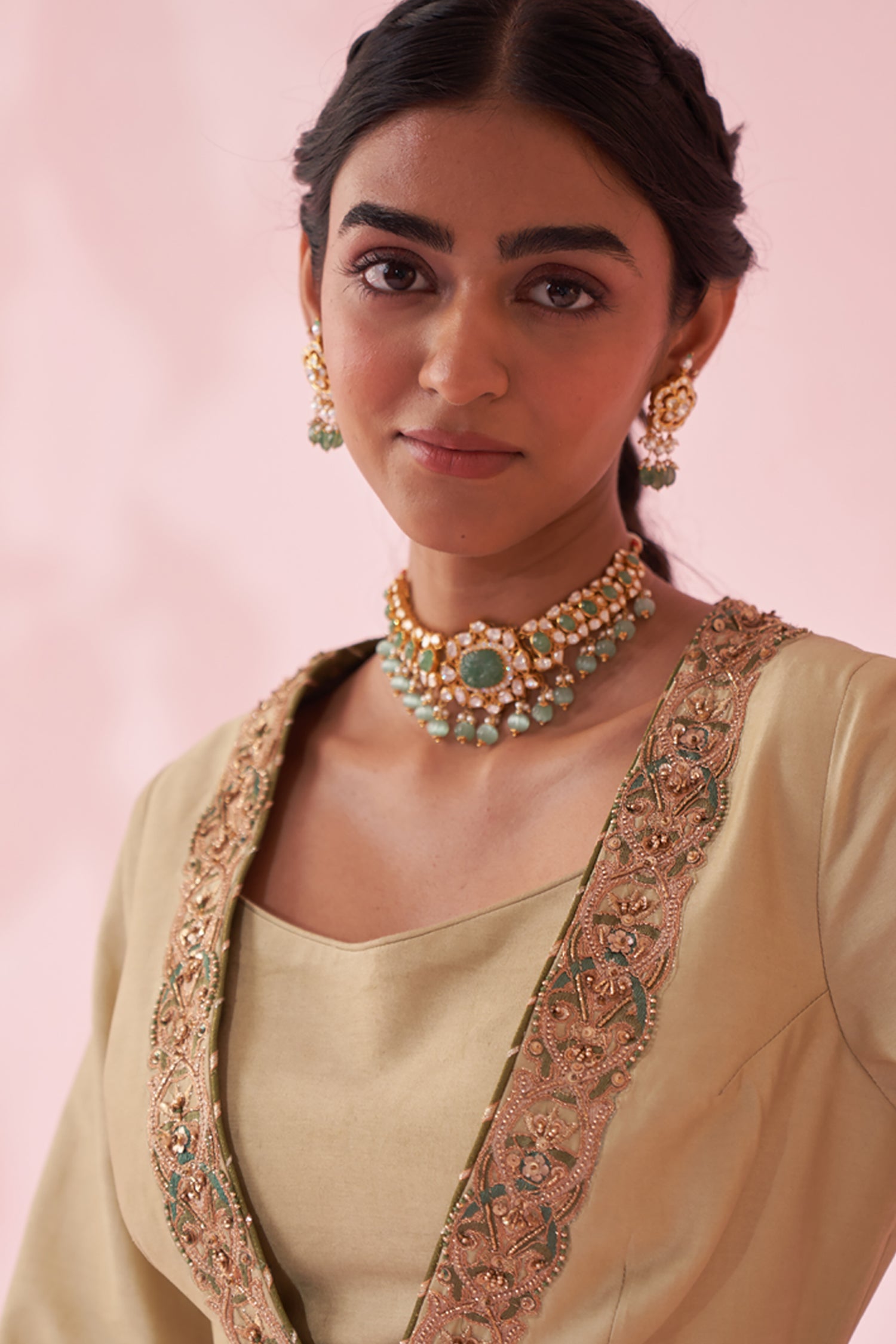 Gulnaz Green Kurta Set
